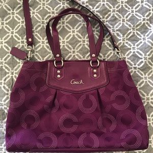 Purple Coach Purse